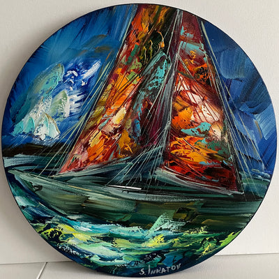 Blå kærlighed I (40x40cm)