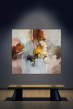 Unknown land (100x90cm) - Danish Gallery - Moderne, abstrakte malerier. Online galleri med original, unik kunst til din bolig. 