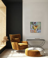 Vases on table (80x80cm)