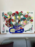 Live Live Live (150x100cm) - Danish Gallery - Moderne, abstrakte malerier. Online galleri med original, unik kunst til din bolig. 