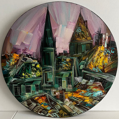 By ved daggry I (40x40cm)