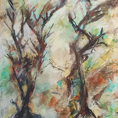 I skovens dybe stilhed (60x70cm)