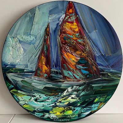 Blå kærlighed III (40x40cm)
