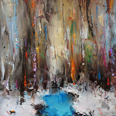 Vinterfe-skov (30x35cm)