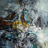 Love in January (50x50cm) - Danish Gallery - Moderne, abstrakte malerier. Online galleri med original, unik kunst til din bolig. 