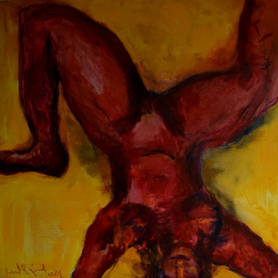 Kroppen på hovedet (100x100 cm)