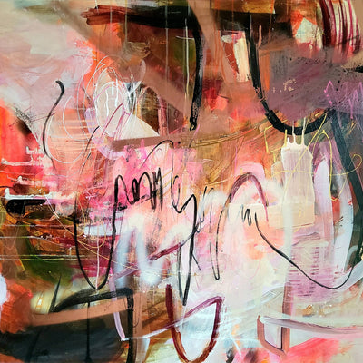 Hindbærsofticen (100x80cm)