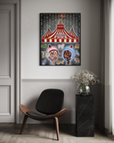 Everybody Welcome (72x92cm) - Danish Gallery - Moderne, abstrakte malerier. Online galleri med original, unik kunst til din bolig. 