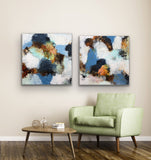 Blue elements I (80x80cm)