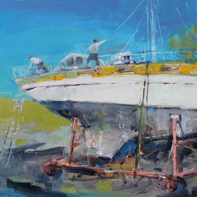 A day at the dock (70x40cm)