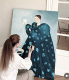 The lady (90x120cm)