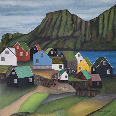 Landsbyen i udkanten (60x60cm)