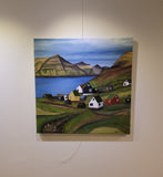 The village to the south (60x60cm)