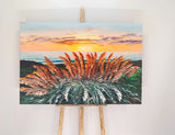 Colorful path (120x80cm) - Danish Gallery - Moderne, abstrakte malerier. Online galleri med original, unik kunst til din bolig. 