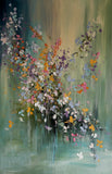 Dream Flower (40x60cm) - Danish Gallery - Moderne, abstrakte malerier. Online galleri med original, unik kunst til din bolig. 