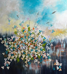 Flower Explosion IV (90x100cm)