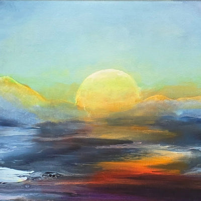 Glowing Mountains (90x30cm)