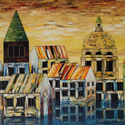 Gylden Himmel (100x60cm)
