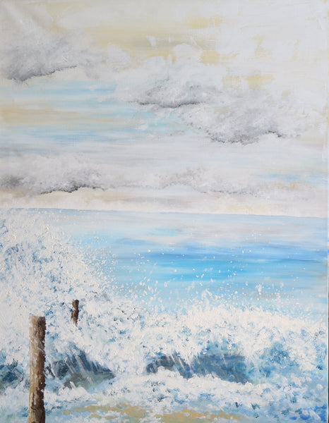 Sea foam (70x90cm)