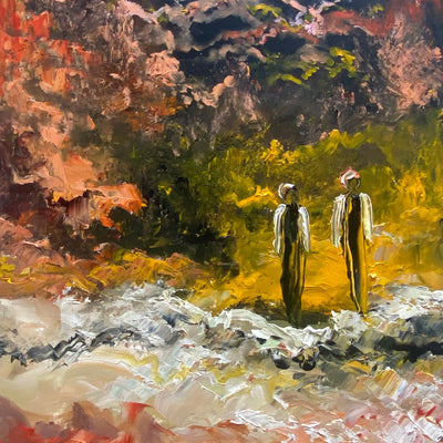 Mountains and the Ocean (60x80cm)