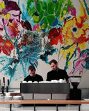 Overwhelmed by spring (280x200cm) - Danish Gallery - Moderne, abstrakte malerier. Online galleri med original, unik kunst til din bolig. 