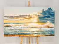 Burning waves (120x70cm)