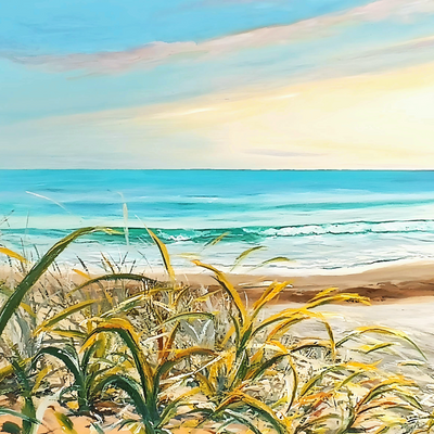 Fortryllende kyst (120x70cm)