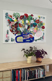 Live Live Live (150x100cm) - Danish Gallery - Moderne, abstrakte malerier. Online galleri med original, unik kunst til din bolig. 