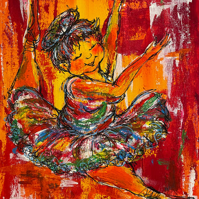 Den tykke balletdanser nr. 13 (30x40 cm)