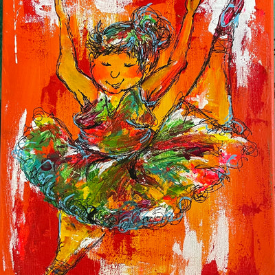 Den tykke balletdanser nr. 14 (30x40 cm)