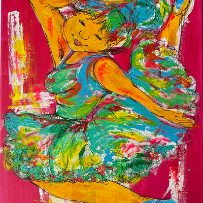 Den fede danser (40x50cm)