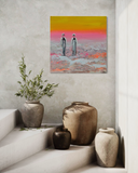 The pink ocean (40x40cm)