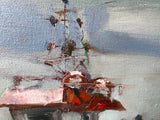 Dialogue with a boat (45x35cm)