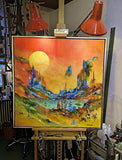 Longing and dreams (90x90cm)