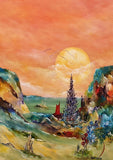 The journey of light (60x80cm) - Danish Gallery - Moderne, abstrakte malerier. Online galleri med original, unik kunst til din bolig. 