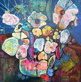 Flowers from my garden (90x90cm)