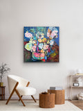 Flowers from my garden (90x90cm)