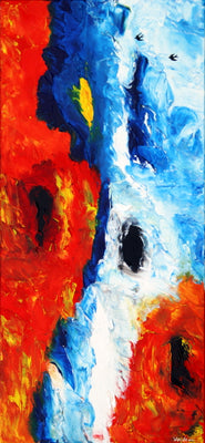 Rundt om vandfaldene (60x130cm)