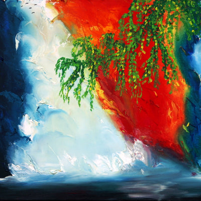 Rundt om vandfaldene (100x80cm)