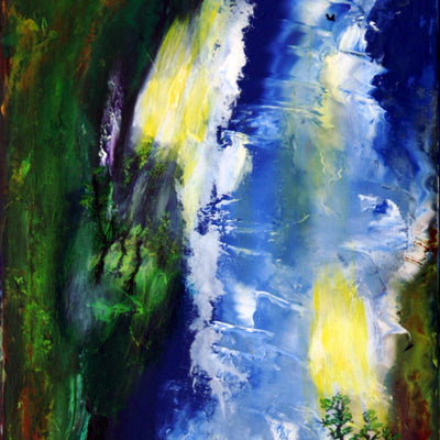 Rundt om vandfaldene (50x80cm)
