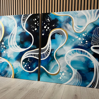 Kærlighedens Hav VI+VII (180x100cm)