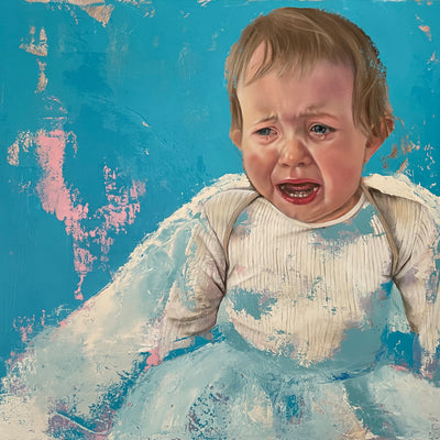 Den skulle have været lyserød (60x50 cm)