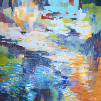 Ved vandet IX (80x80cm)