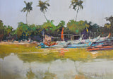 Where the Boats Gather (70x50cm)