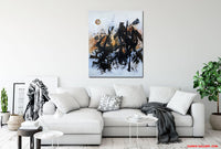 The watching sun (90x110cm)