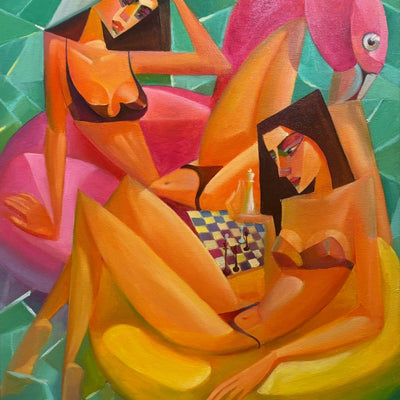 Flamingo-spil (60x73cm)