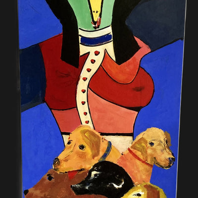 Dog runner in Central Park (63x143cm)