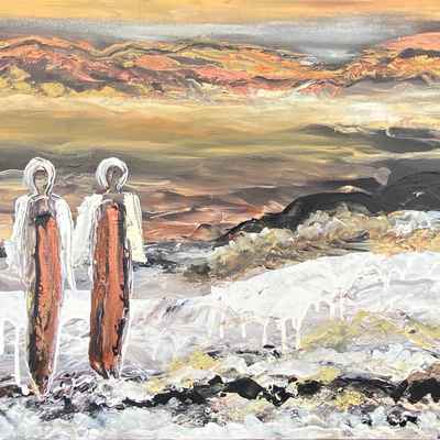 Kærlighedens klippe (60x50cm)