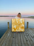 Untitled (100x100cm) - Danish Gallery - Moderne, abstrakte malerier. Online galleri med original, unik kunst til din bolig. 