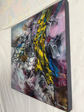 Absolute Presence (50x50cm) - Danish Gallery - Moderne, abstrakte malerier. Online galleri med original, unik kunst til din bolig. 